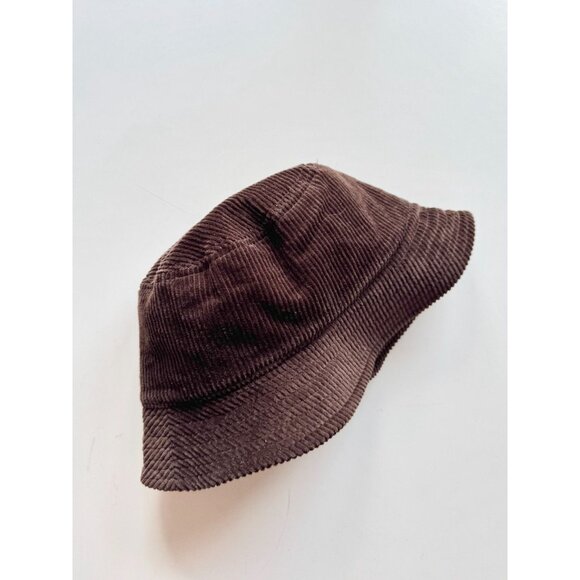 BLUENOTES Dark Brown Cotton Corduroy Bucket Hat, One Size - Picture 4 of 9